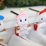 Stocking Holder - The Original MantleClip® Stocking Holder With Snowman Family - Daughter Icon