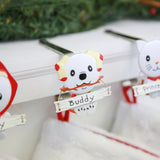 Stocking Holder - The Original MantleClip?« Stocking Holder With Snowman Family - Dog Icon