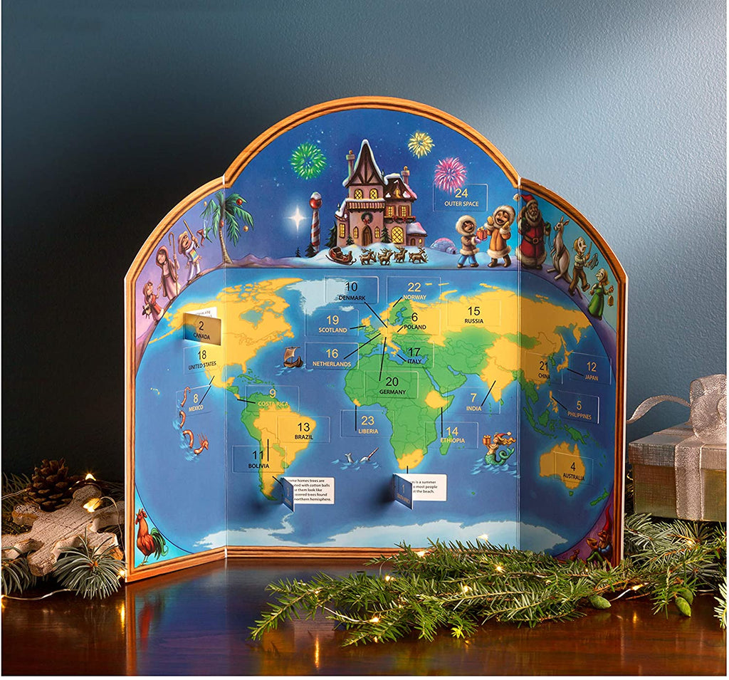 Tabletop Decor - Advent Calendar - Christmas Around The World