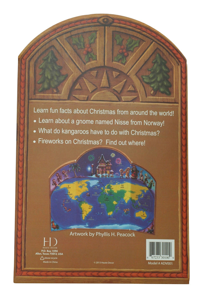 Tabletop Decor - Advent Calendar - Christmas Around The World