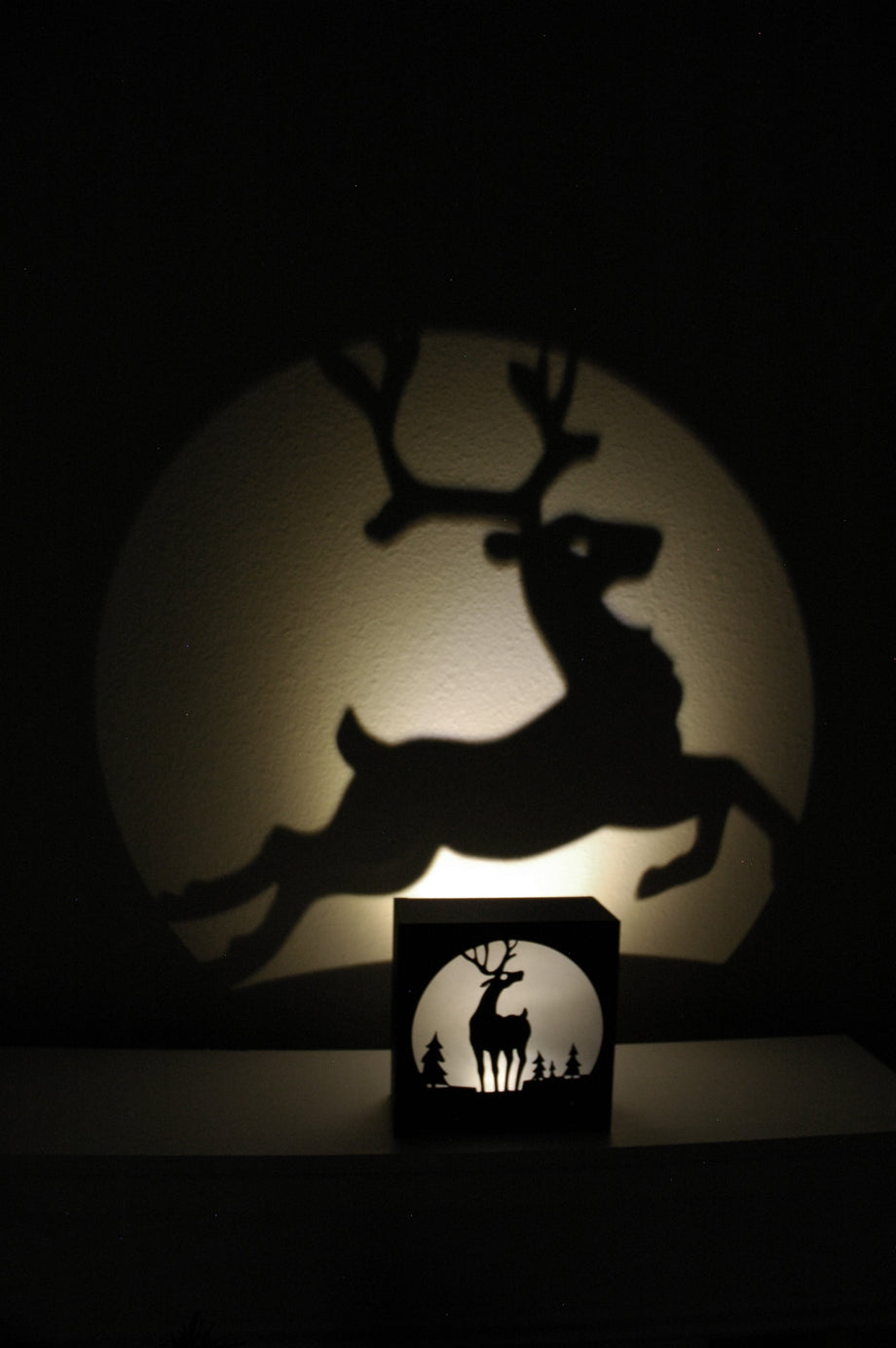 holographic reindeer projection