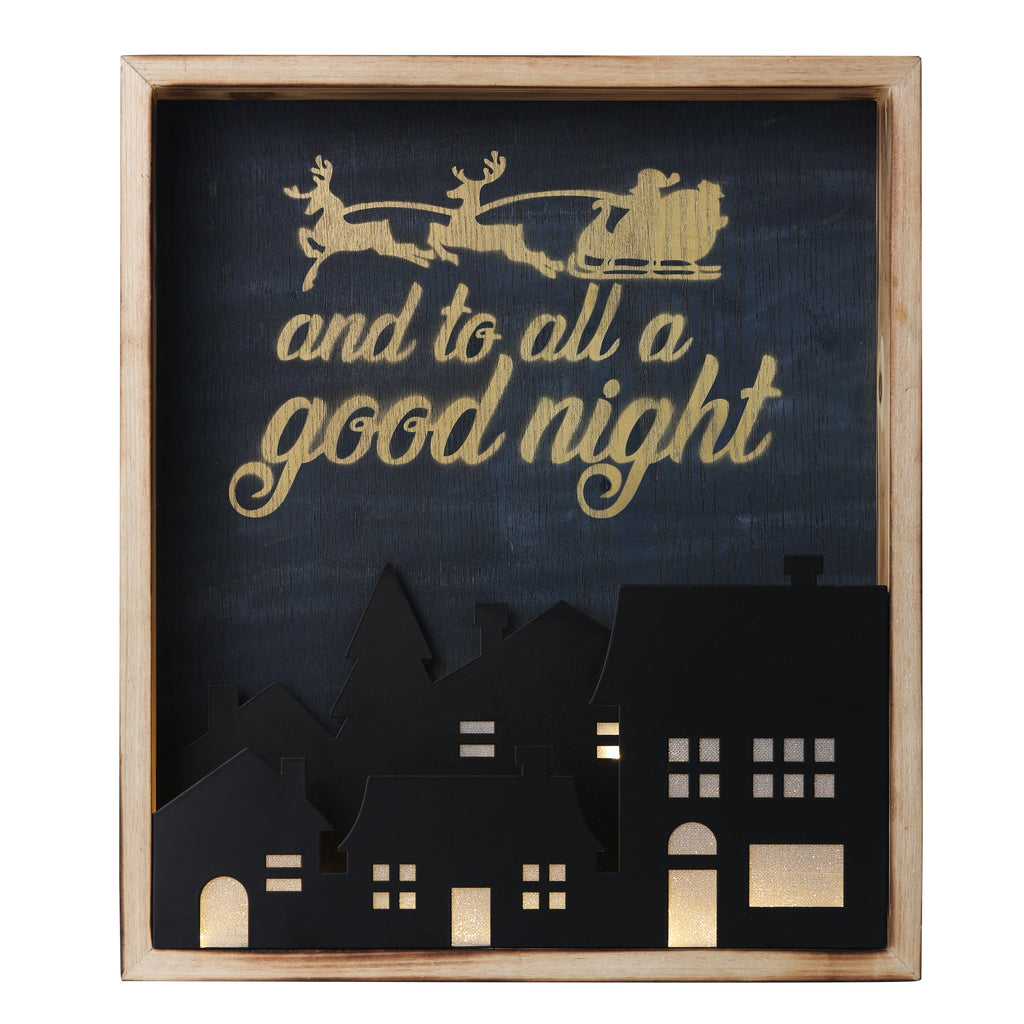 Tabletop Decor - To All A Good Night Christmas Wall Hanging