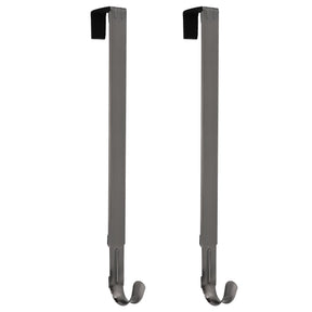 Wreath Hangers - Adapt?äó Adjustable Length Wreath Hanger - 2 Pack - Brushed Nickel