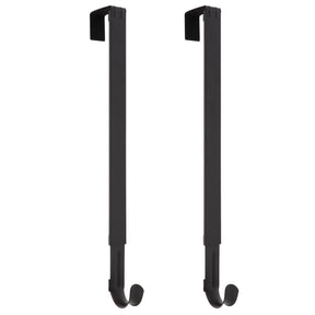 Wreath Hangers - Adapt?äó Adjustable Length Wreath Hanger - 2 Pack - Matte Black