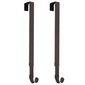 Wreath Hangers - Adapt?äó Adjustable Length Wreath Hanger - 2 Pack - Matte Brown