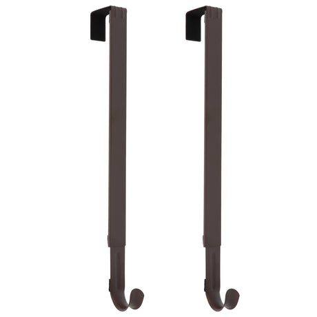 Wreath Hangers - Adapt™ Adjustable Length Wreath Hanger - 2 Pack - Matte Brown