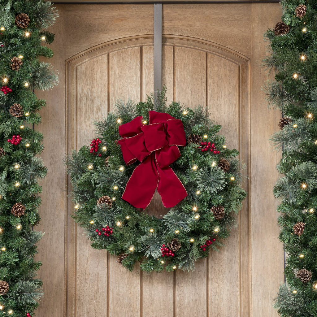 Wreath Hangers - Adapt™ Adjustable Length Wreath Hanger - 2 Pack - Matte Brown