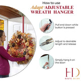 Wreath Hangers - Adapt™ Adjustable Length Wreath Hanger - 2 Pack Red