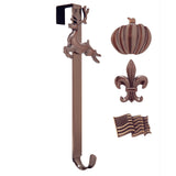 Wreath Hangers - Adapt?äó Adjustable Length Wreath Hanger With 4 Interchangeable Icons - Oil-Rubbed Bronze