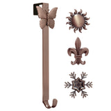 Wreath Hangers - Adapt?äó Adjustable Length Wreath Hanger With 4 Interchangeable Icons - Oil-Rubbed Bronze