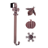 Wreath Hangers - Adapt?äó Adjustable Length Wreath Hanger With 4 Interchangeable Icons - Oil-Rubbed Bronze