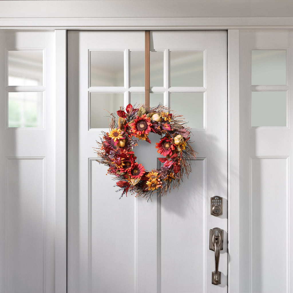 Wreath Hangers - Adapt™ Adjustable Wreath Hanger, Top & Length Adjustable Version - Brushed Copper