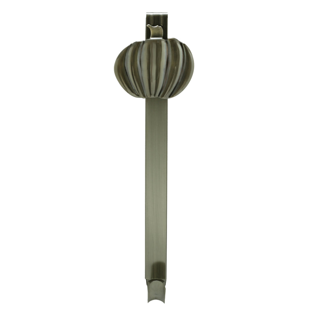 Wreath Hangers - Adapt™ Adjustable Wreath Hanger With Pumpkin Icon - Antique Brass