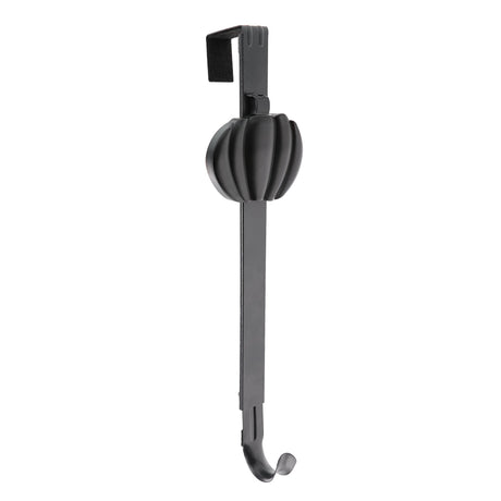 Wreath Hangers - Adapt™ Adjustable Wreath Hanger With Pumpkin - Matte Black