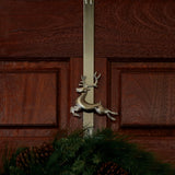 Wreath Hangers - Adapt™ Adjustable Wreath Hanger With Reindeer Icon - Antique Brass