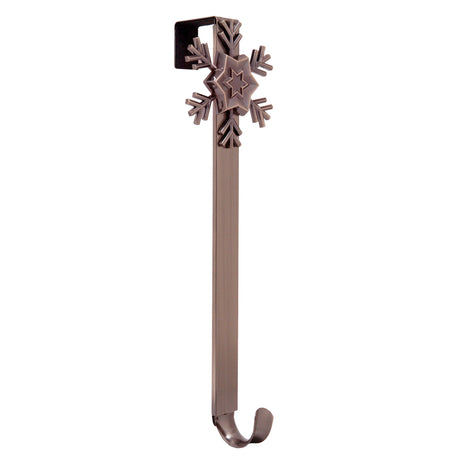 Wreath Hangers - Adapt™ Adjustable Wreath Hanger With Snowflake Icon - Oil-Rubbed Bronze