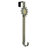 Wreath Hangers - Adapt™ Adjustable Wreath Hanger With Sun Icon - Antique Brass