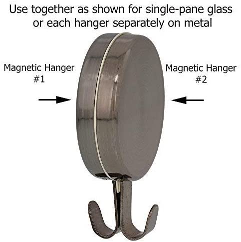 Wreath Hangers - Attract?« Magnetic Hanger, 2 Pack - Antique Brass