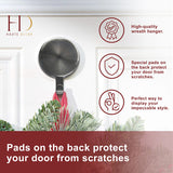 Wreath Hangers - Attract® Magnetic Hanger, 2 Pack - Brushed Nickel