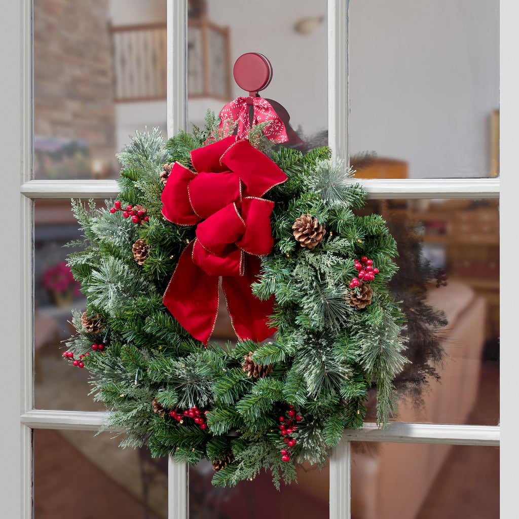 Wreath Hangers - Attract® Magnetic Hanger, 2 Pack - Red