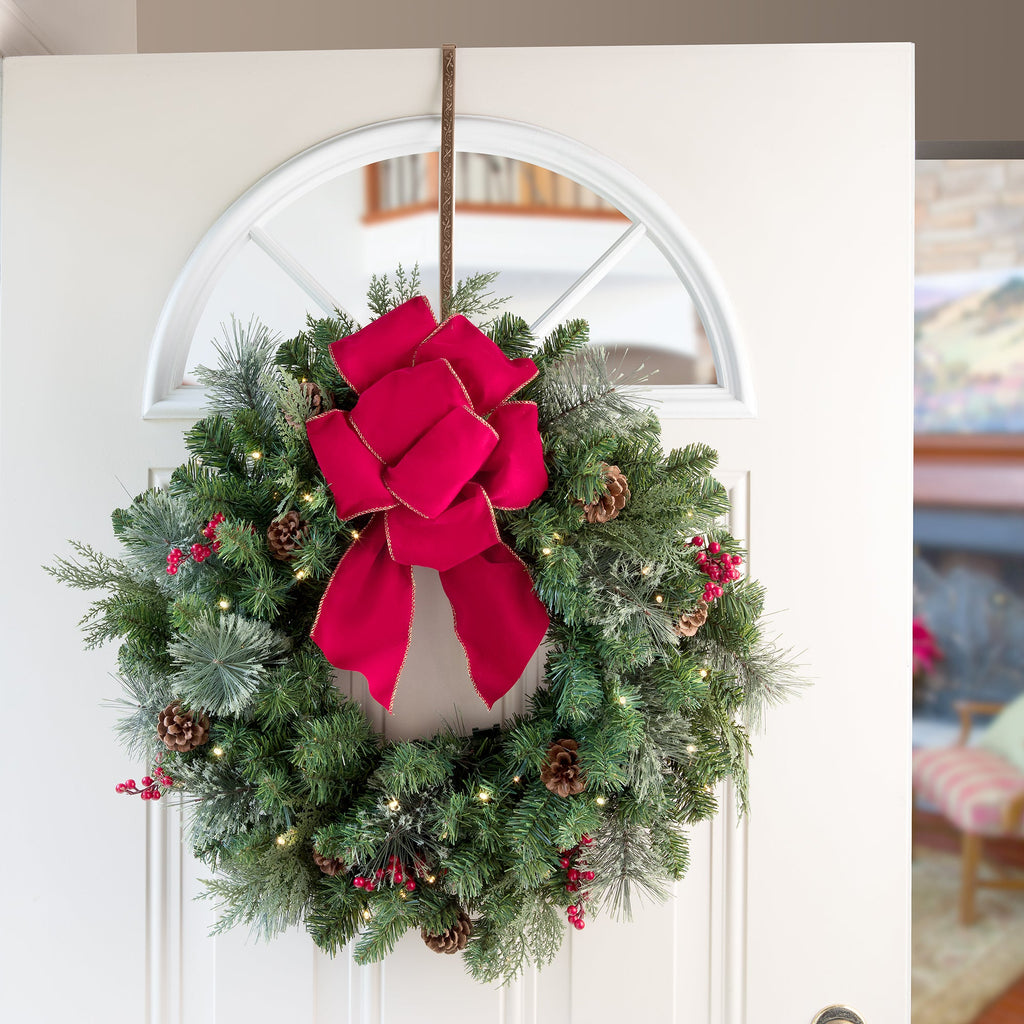 Wreath Hangers - HighProfile® Wreath Hanger - Holly Oil-Rubbed Bronze
