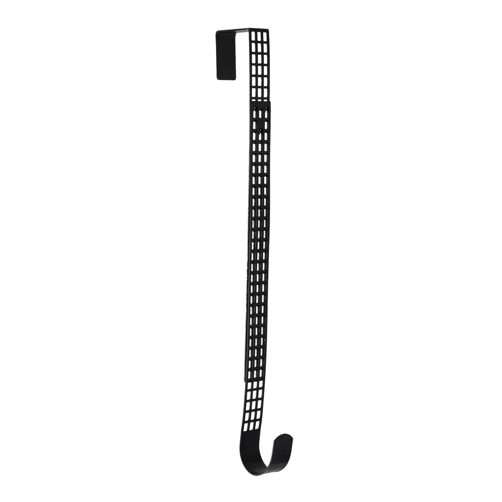 Wreath Hangers - Hook & Lattice™  Adjustable Length Wreath Hanger, Matte Black